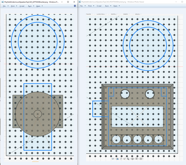 PlayfieldUndermountSpeakersTopCAD_LEFTRIGHTWithBracket